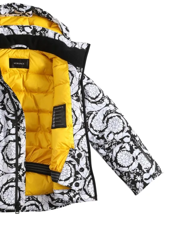 Versace   Barocco print nylon down ski jacket 