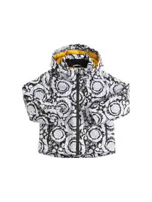 Versace   Barocco print nylon down ski jacket 