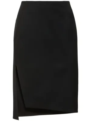 Versace   Stretch wool midi skirt 