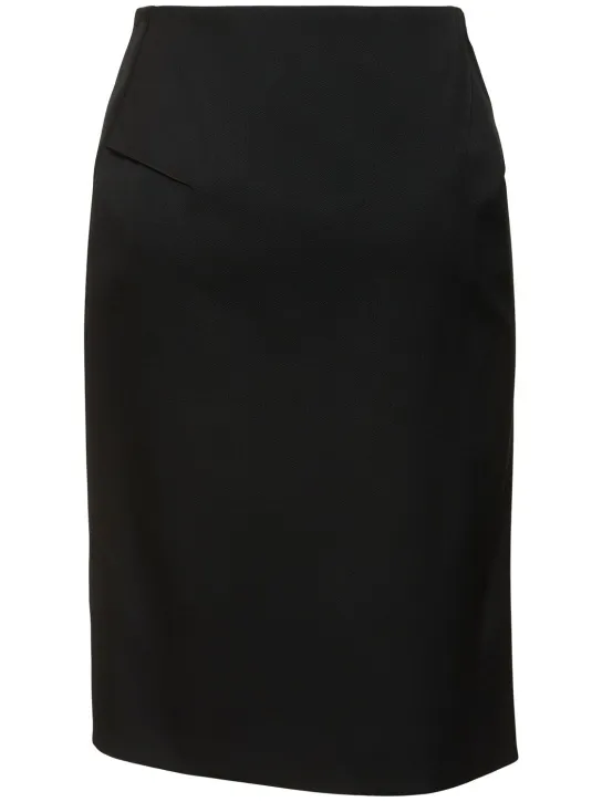 Versace   Stretch wool midi skirt 