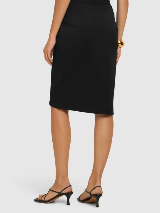 Versace   Stretch wool midi skirt 