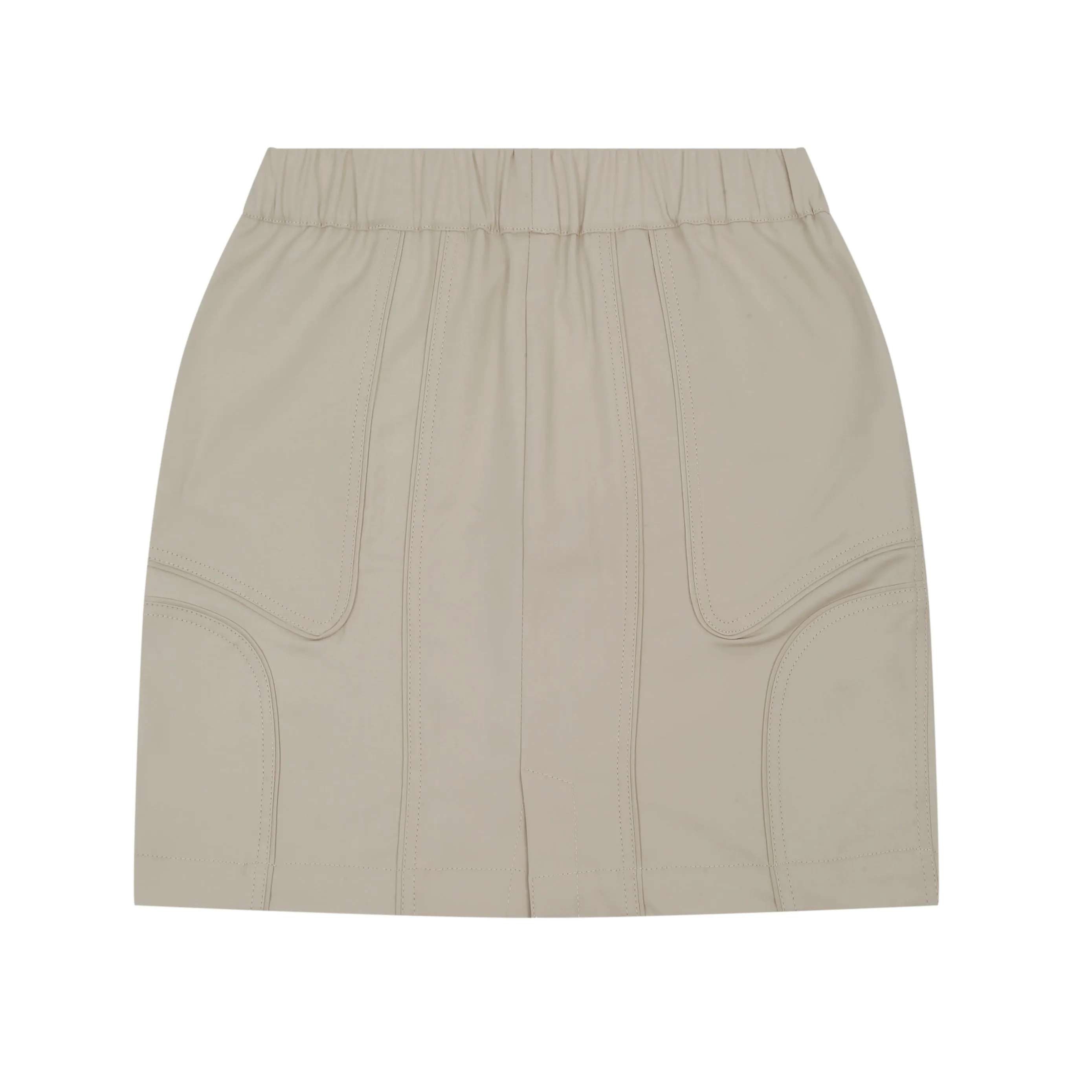 WARPED PANEL SKIRT