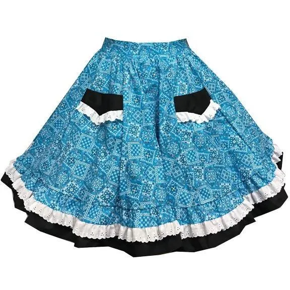 Western Bandana Square Dance Skirt