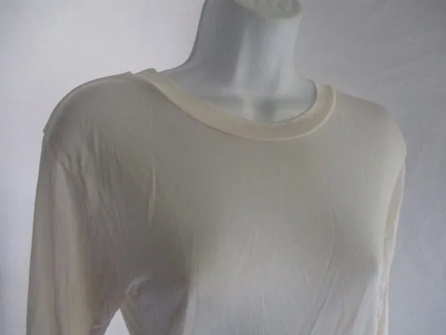 WINTERSILKS Base Layer Top Pure Silk CREME WHITE S Shirt Womens