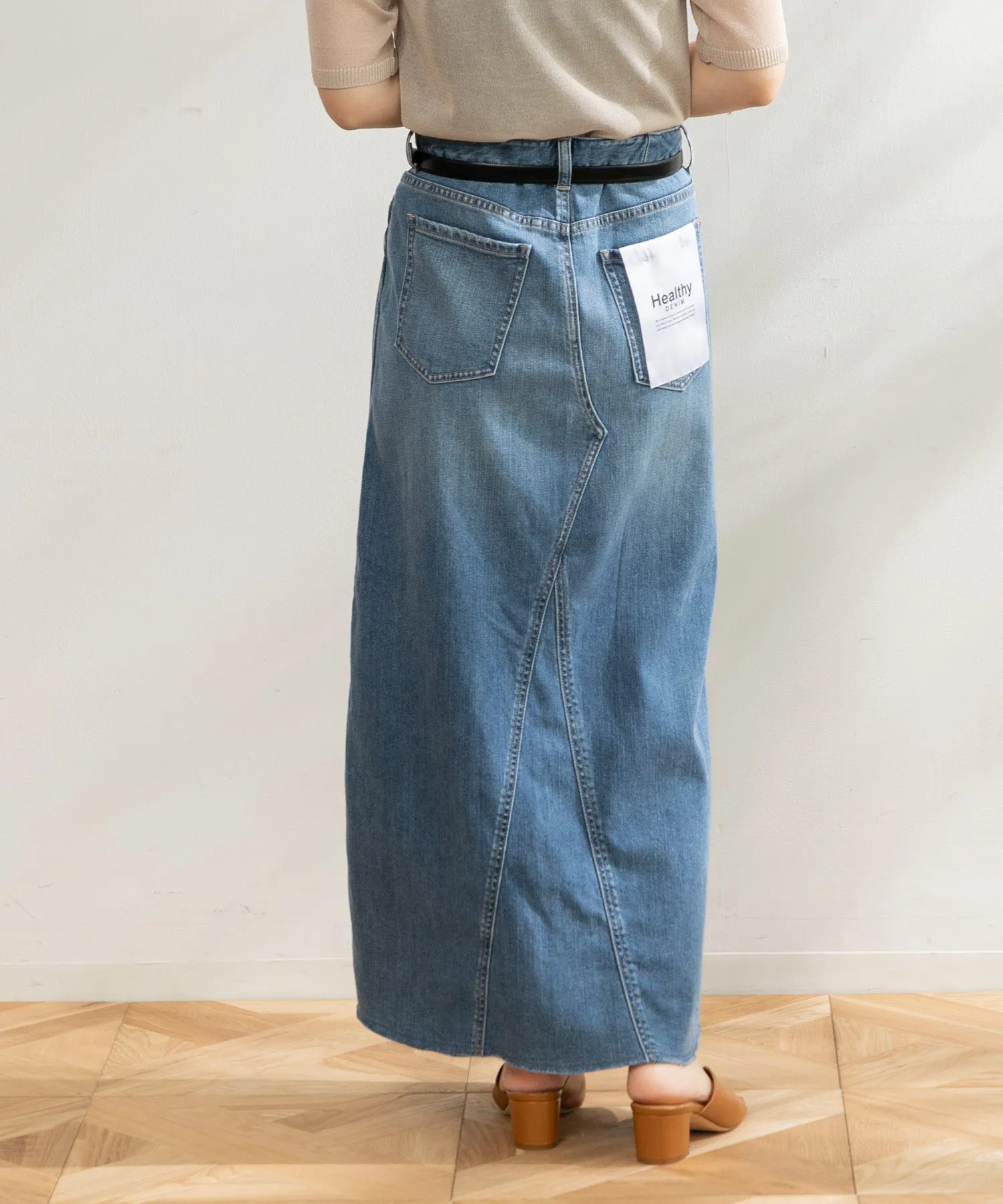 【WOMEN】Healthy denim Pear Maxi マキシスカート