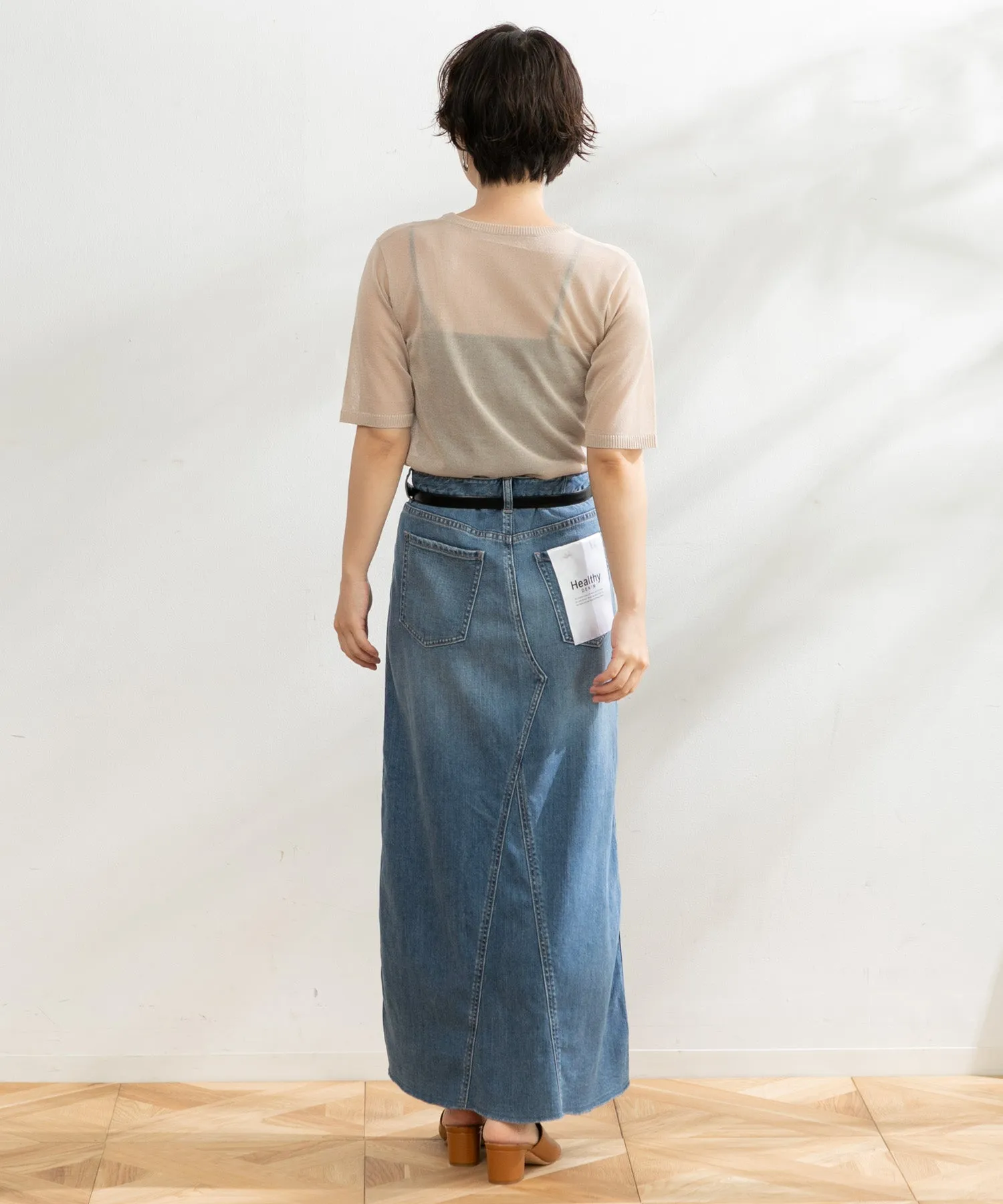 【WOMEN】Healthy denim Pear Maxi マキシスカート