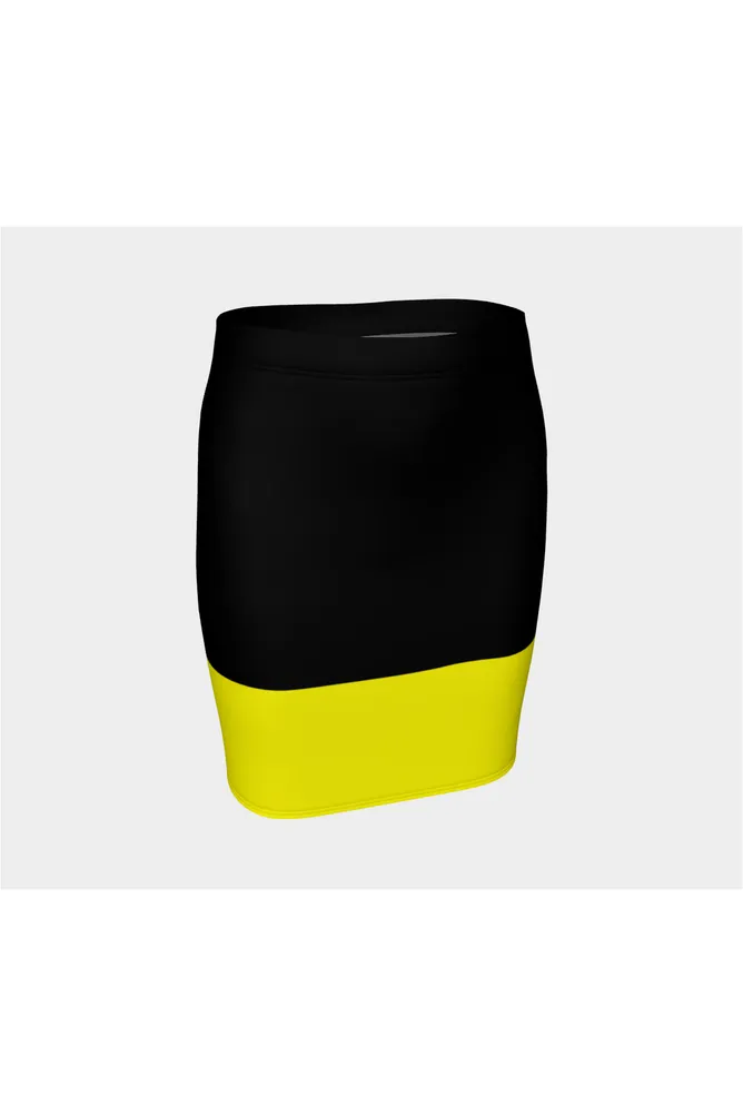 Yellow Jacket Fitted Skirt