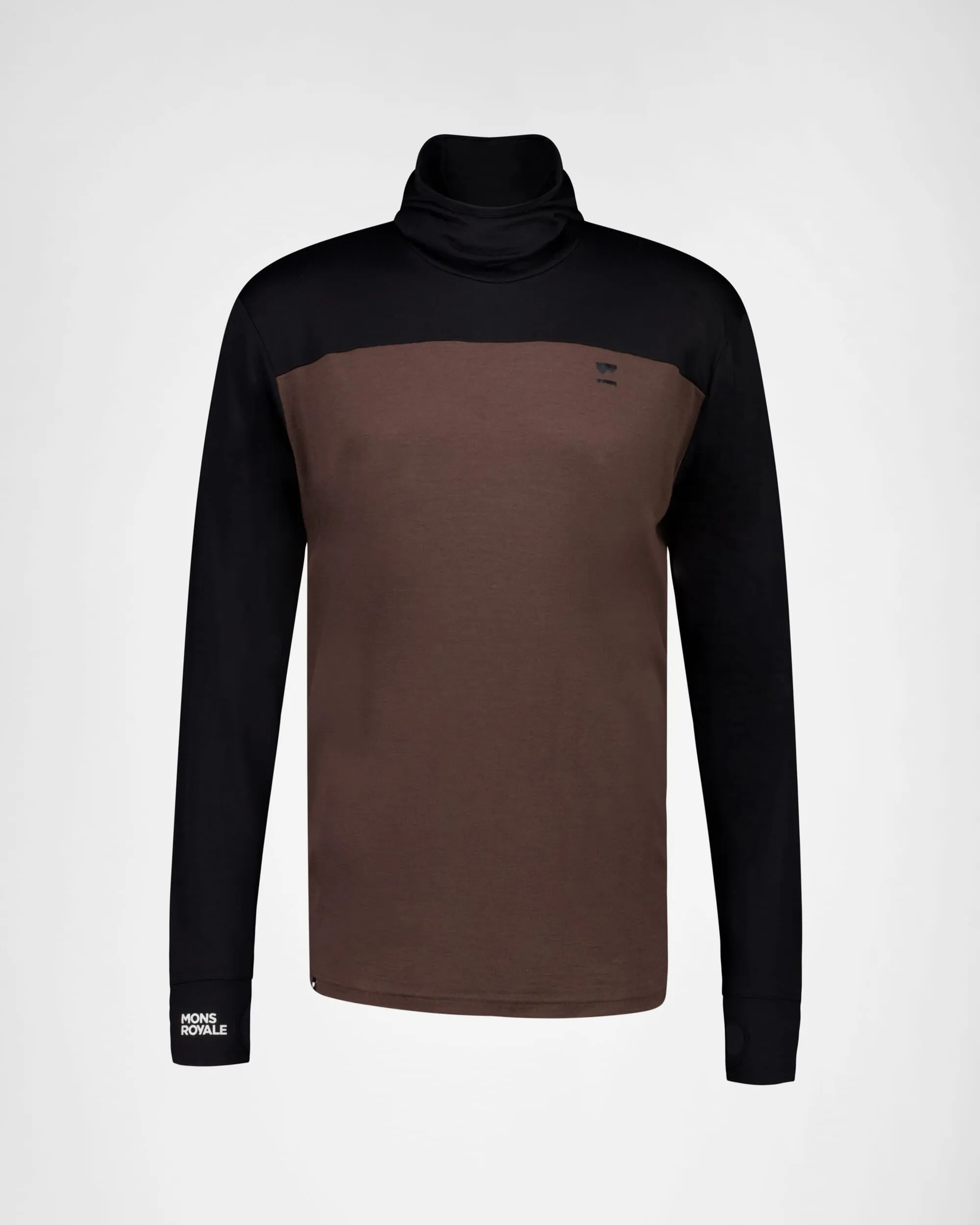 Yotei Merino Powder Hood Long Sleeve - Cedar / Black